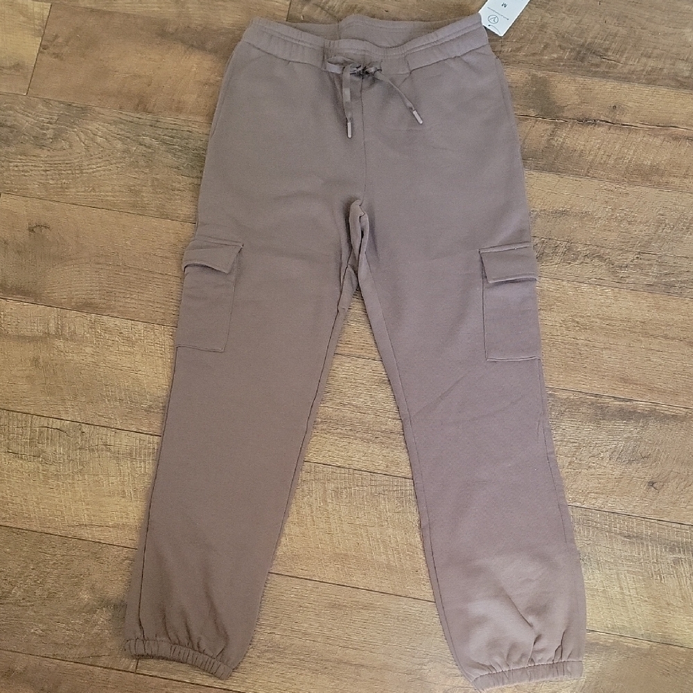 VOGO Athletica Taupe Cargo Jogger Pants for Women